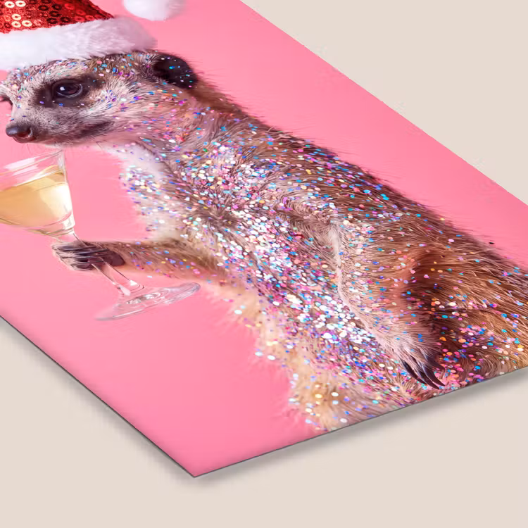 Poster met lijst - Dieren - Glitter - Feest — 7