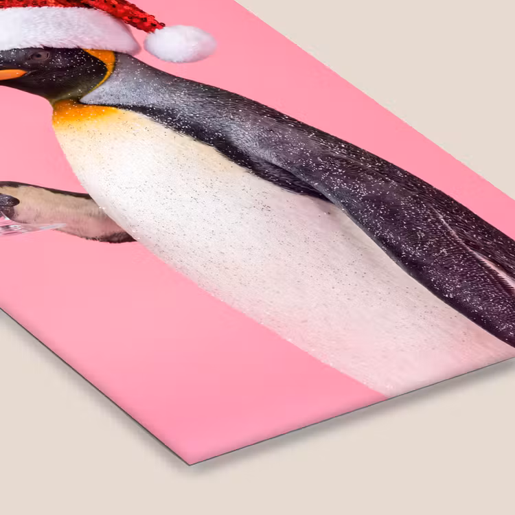 Poster met lijst - Pinguïn - Kerst - Feest — 7