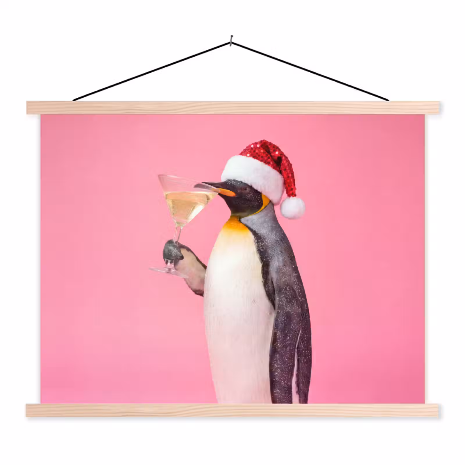 Schoolplaat - Pinguïn - Kerst - Feest — 1