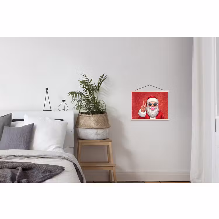 Schoolplaat - Kerstman - Zonnebril - Kerst — 2