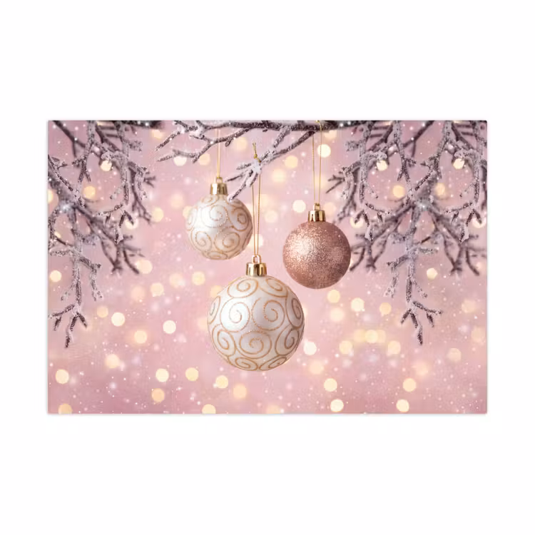 Speelkleed - Kerstbal - Roze - Winter — 1