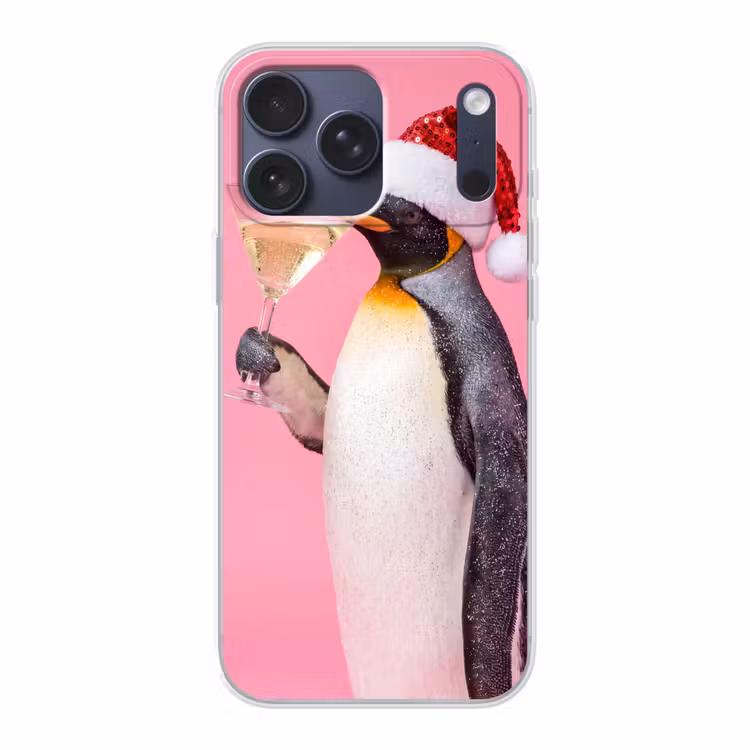 Telefoonhoesje Softcase - Pinguïn - Kerst - Feest — 1