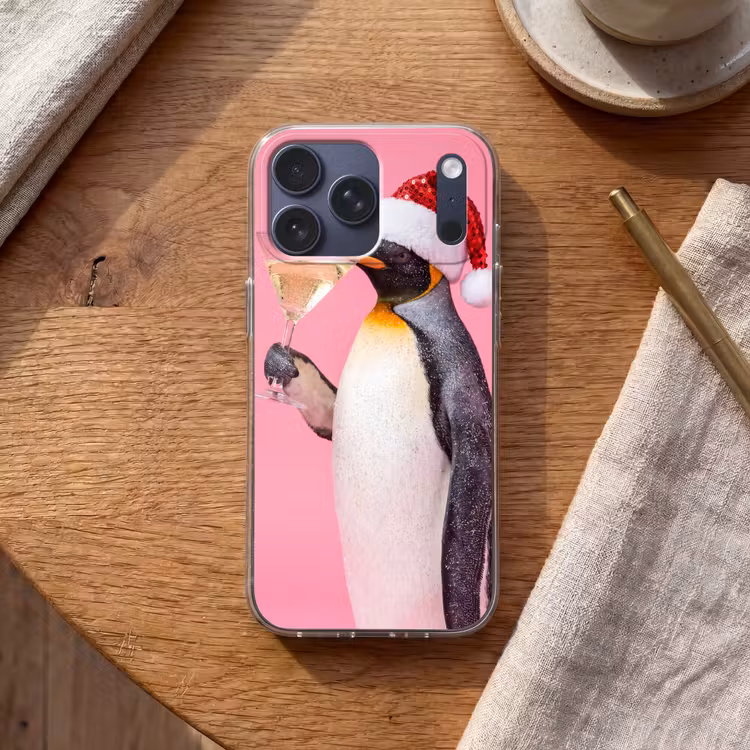 Telefoonhoesje Softcase - Pinguïn - Kerst - Feest — 2