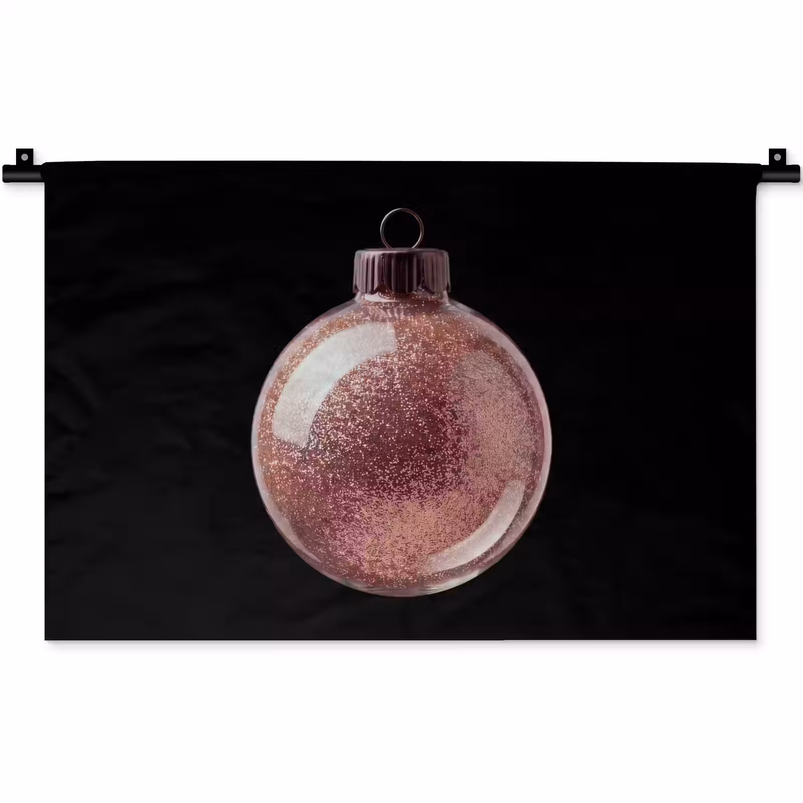 Wandkleed - Kerstbal - Roségoud - Kerst — 1