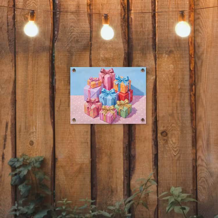 Tuinposter - Geschenken - Feest - Kleurrijk — 2