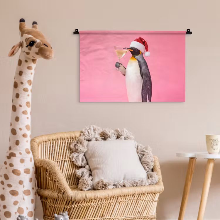 Wandkleed - Pinguïn - Kerst - Feest — 5