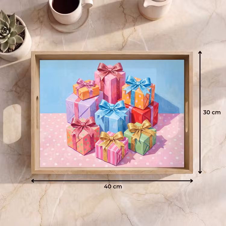 Dienblad - Geschenken - Feest - Kleurrijk — 9