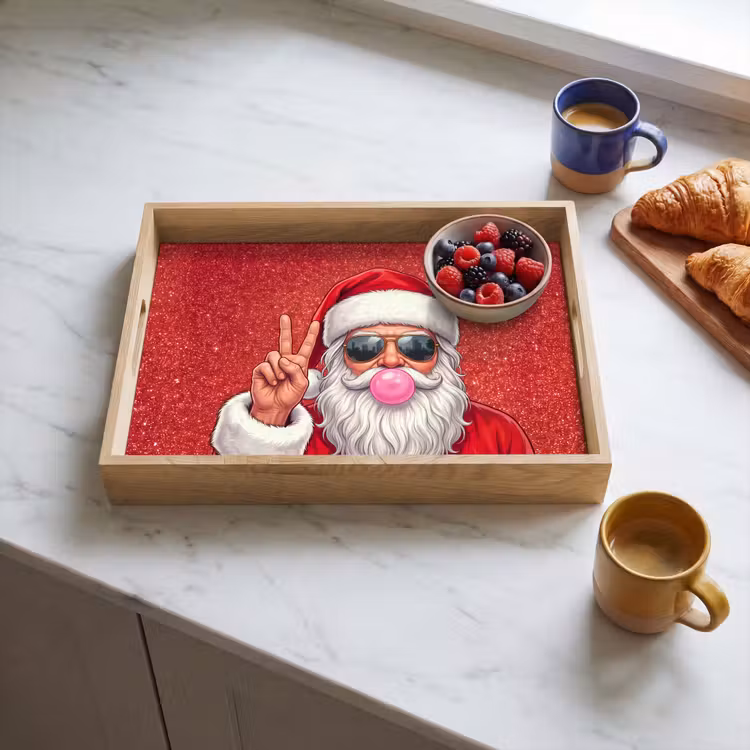 Dienblad - Kerstman - Zonnebril - Kerst — 4