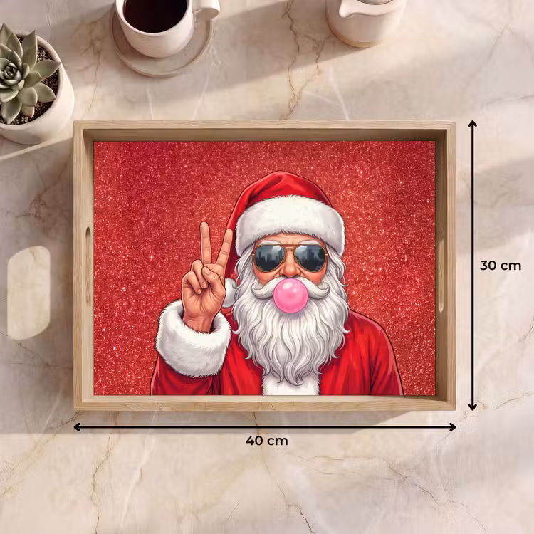 Dienblad - Kerstman - Zonnebril - Kerst — 9