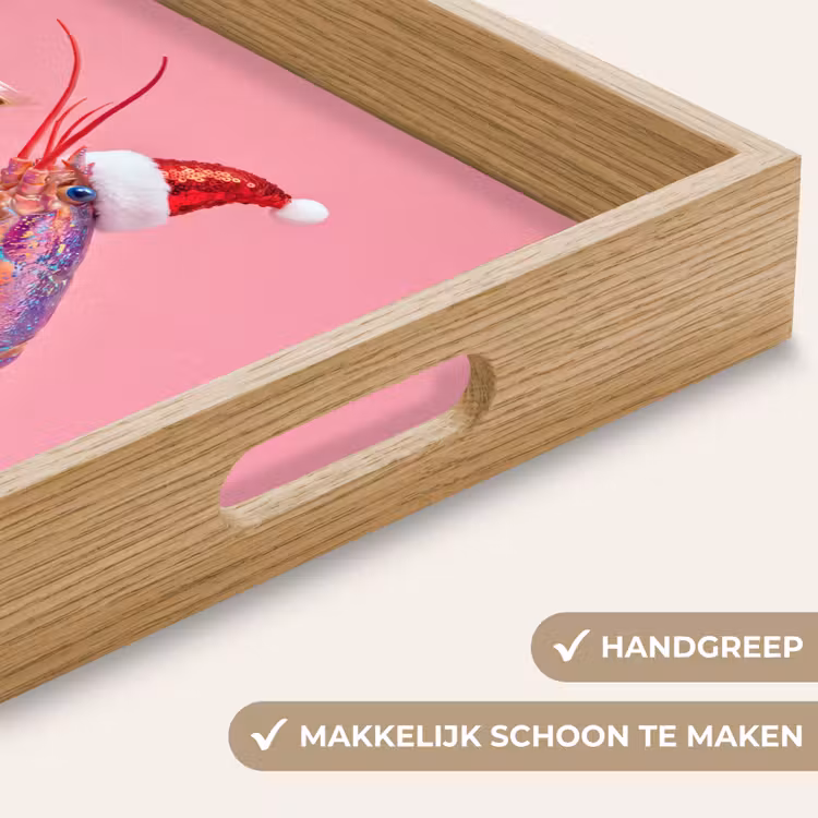 Dienblad - Kreeft - Kerst - Roze — 5