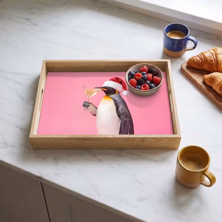 Dienblad - Pinguïn - Kerst - Feest — 4
