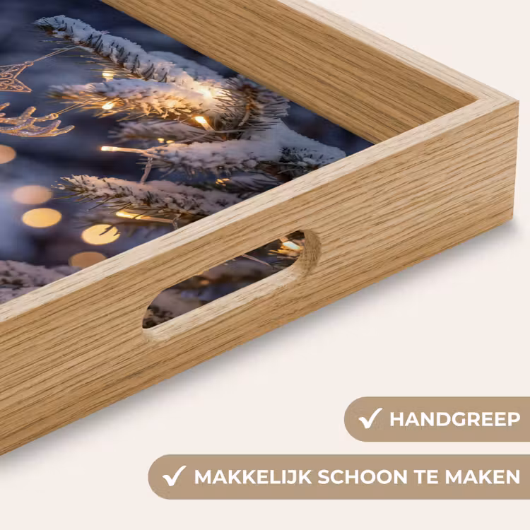Dienblad - Rendier - Kerst - Sneeuw — 5