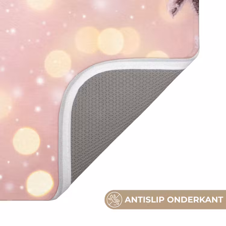 Wc Mat - Kerstbal - Roze - Winter — 4