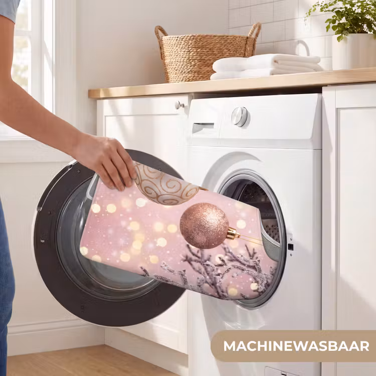 Wc Mat - Kerstbal - Roze - Winter — 6