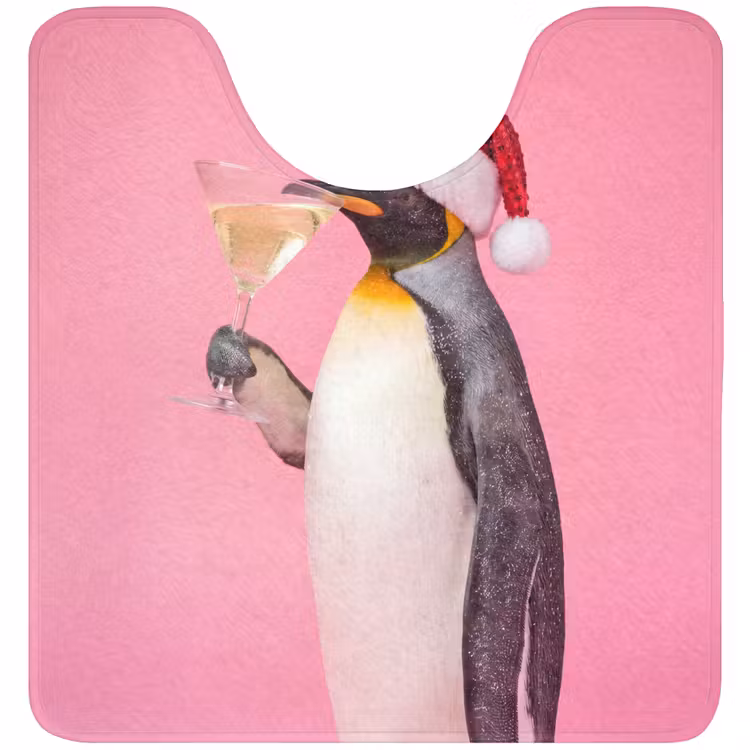 Wc Mat - Pinguïn - Kerst - Feest — 1
