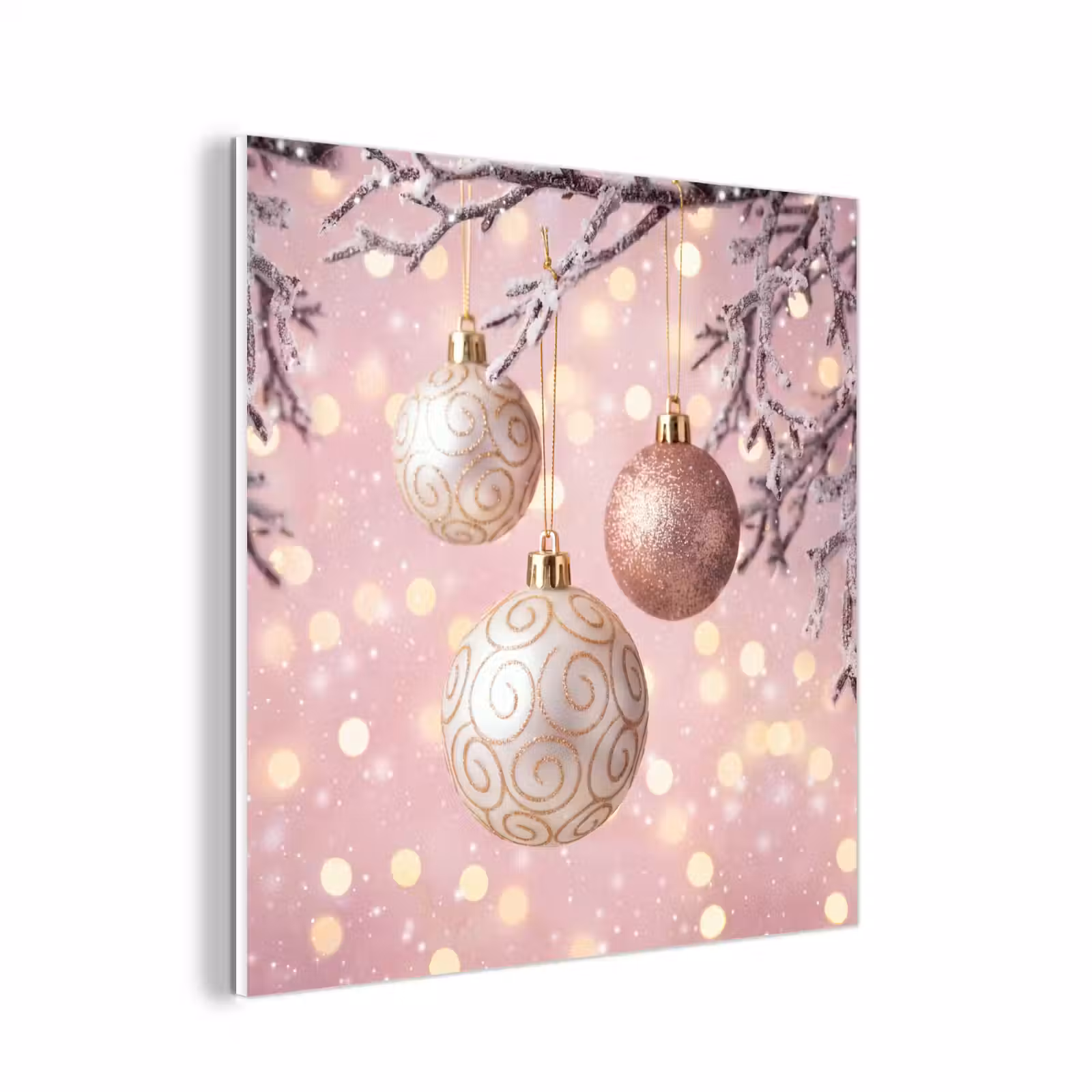 Forex - Kerstbal - Roze - Winter — 1