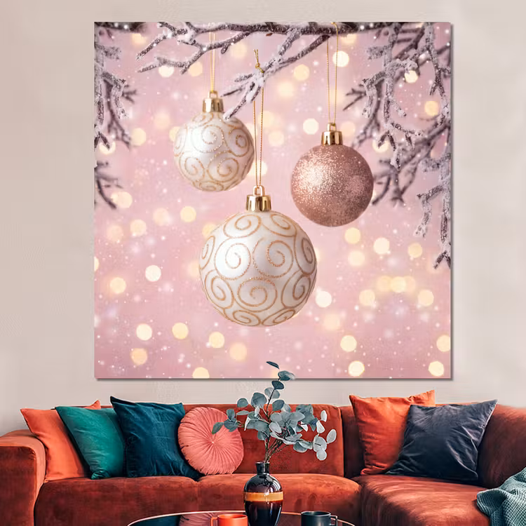 Forex - Kerstbal - Roze - Winter — 3
