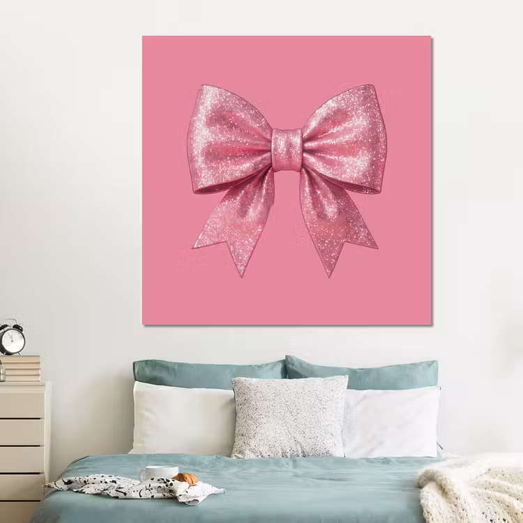 Forex - Roze strik - Glitter — 2