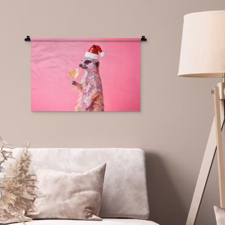 Wandkleed - Dieren - Glitter - Feest — 2