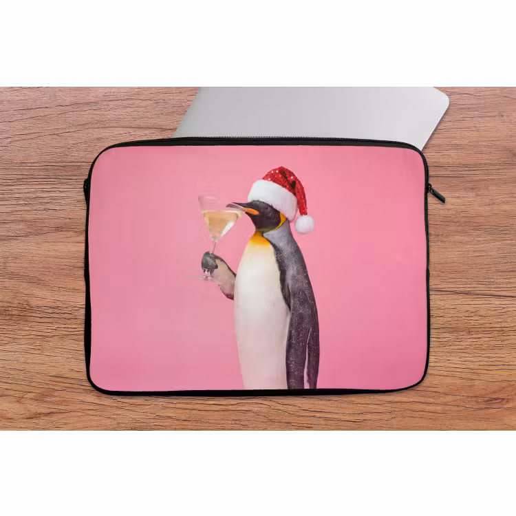 Laptophoes - Pinguïn - Kerst - Feest — 2