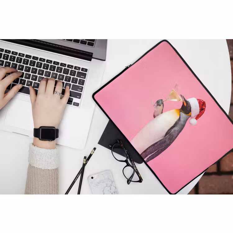 Laptophoes - Pinguïn - Kerst - Feest — 3