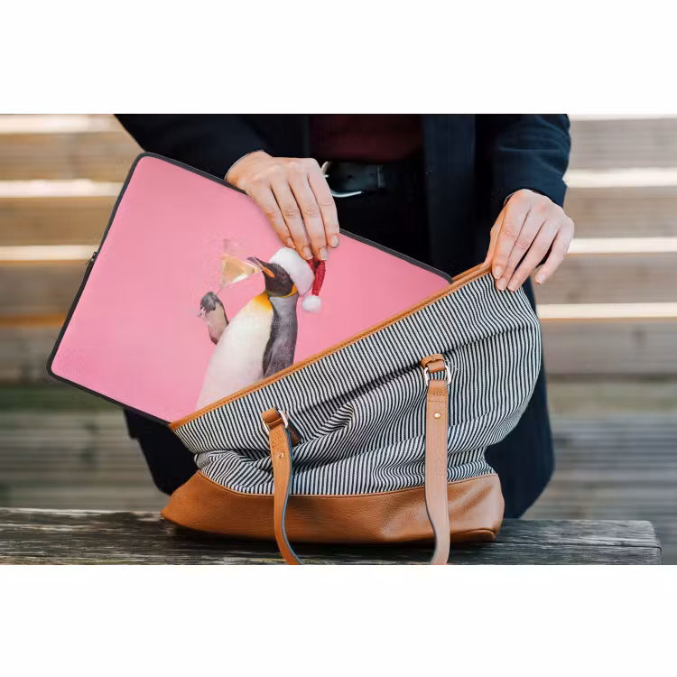 Laptophoes - Pinguïn - Kerst - Feest — 4
