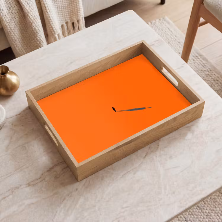 Dienblad - Persoon - Schaduw - Oranje — 2