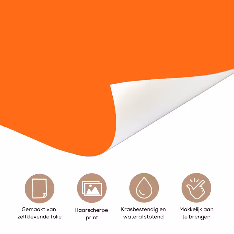 Deursticker - Persoon - Schaduw - Oranje — 3