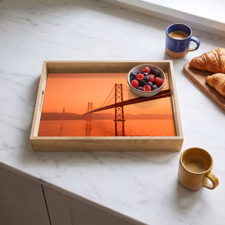 Dienblad - Brug - Water - Oranje — 4