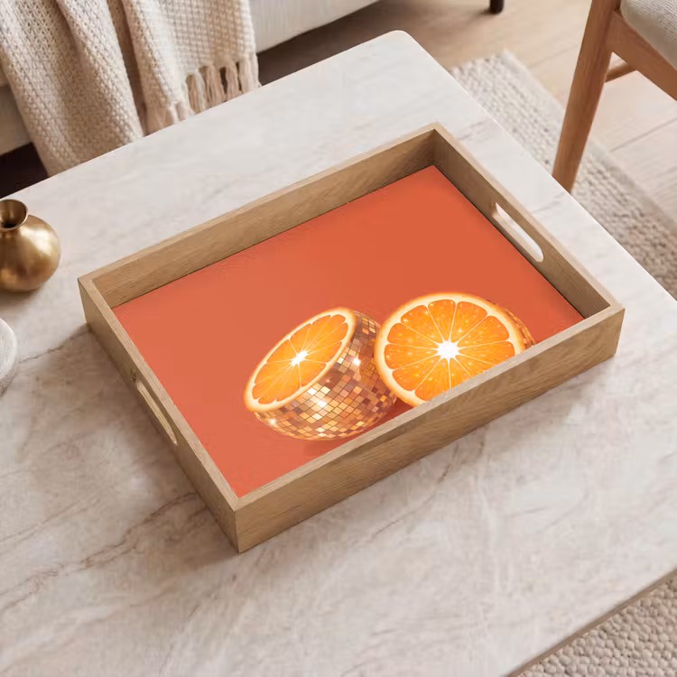 Dienblad - Fruit - Disco - Goud — 2
