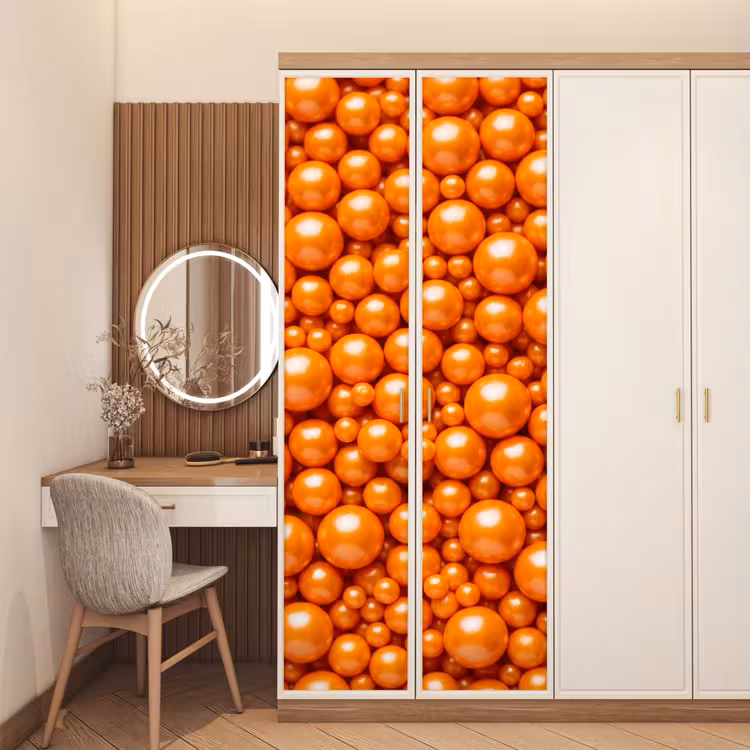 Deursticker - Snoep - Oranje - Patroon — 5