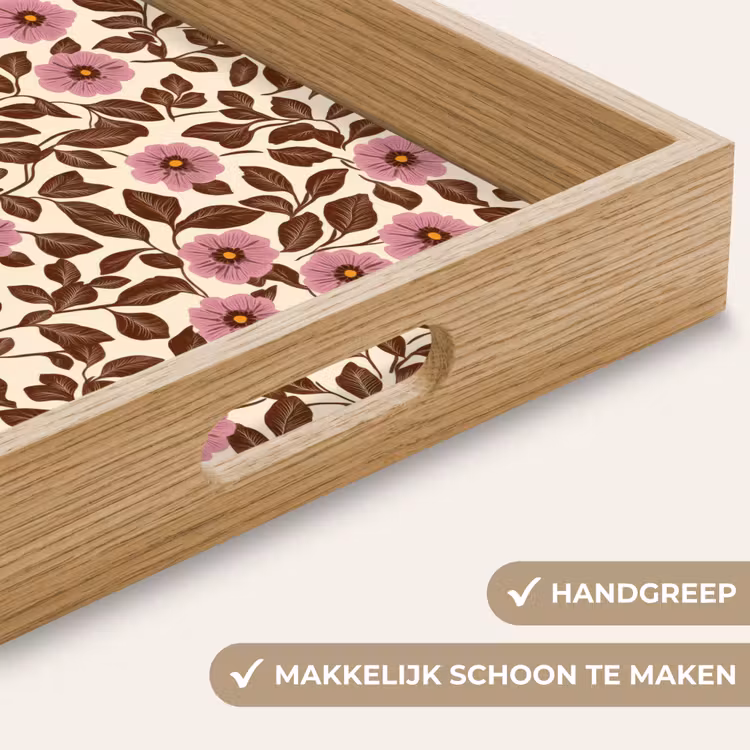 Dienblad - Bloemen - Bladeren - Kleurrijk — 5