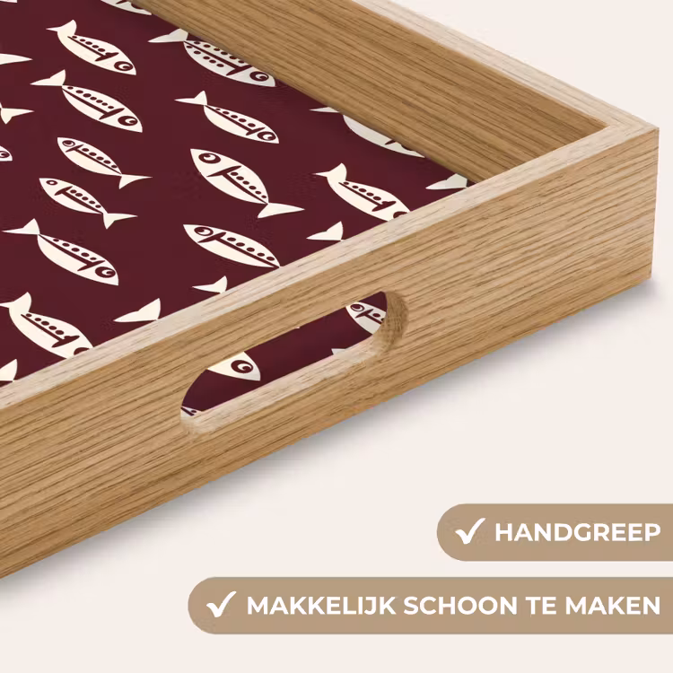 Dienblad - Vissen - Grafisch - Patroon - Donker — 5