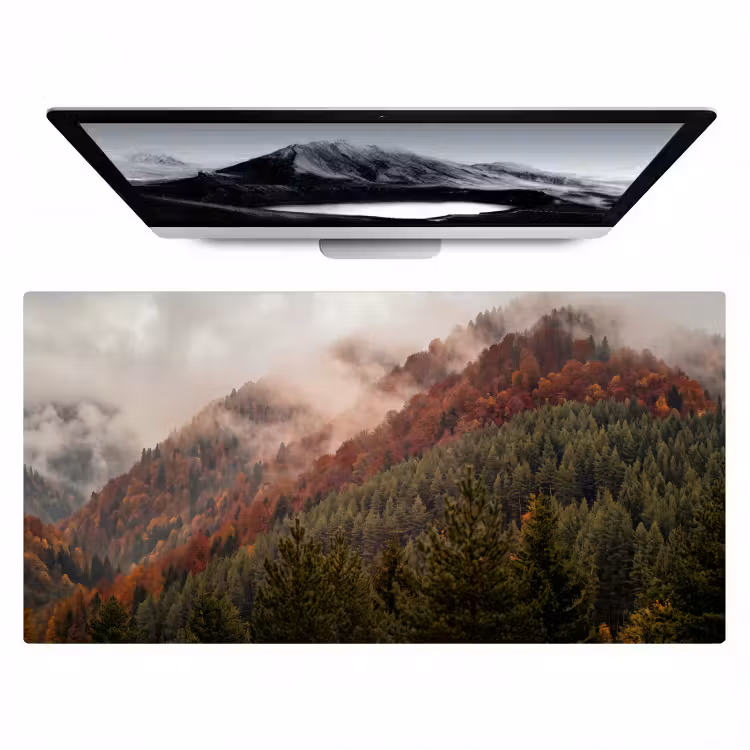 Bureau onderlegger - Bos - Mist - Natuur