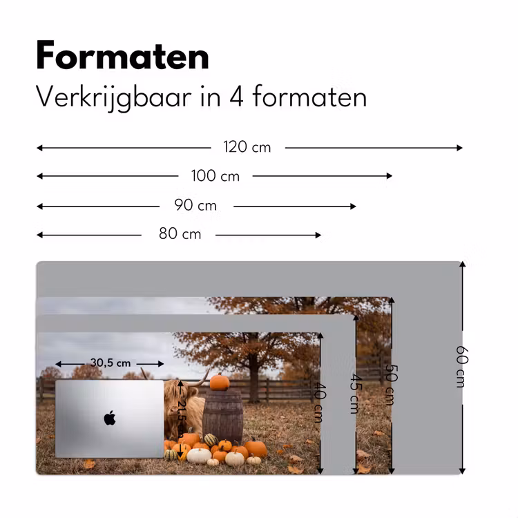 Bureau onderlegger - Rund - Pompoen - Herfst — 8