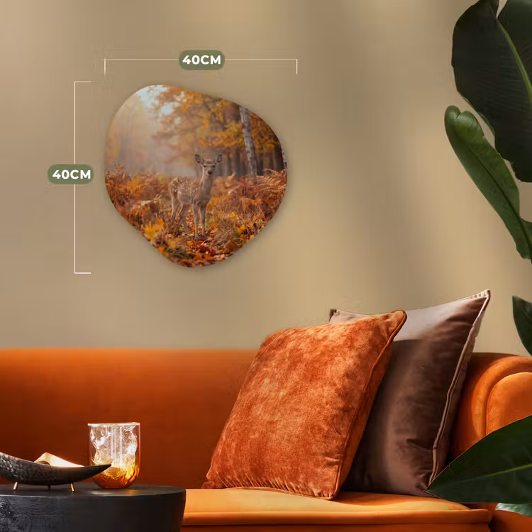Organisch schilderij - Forex - Hert - Herfst - Dieren — 4
