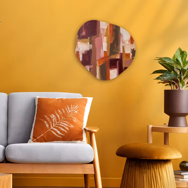 Organisch schilderij - Forex - Abstract - Warme - Kleuren — 3