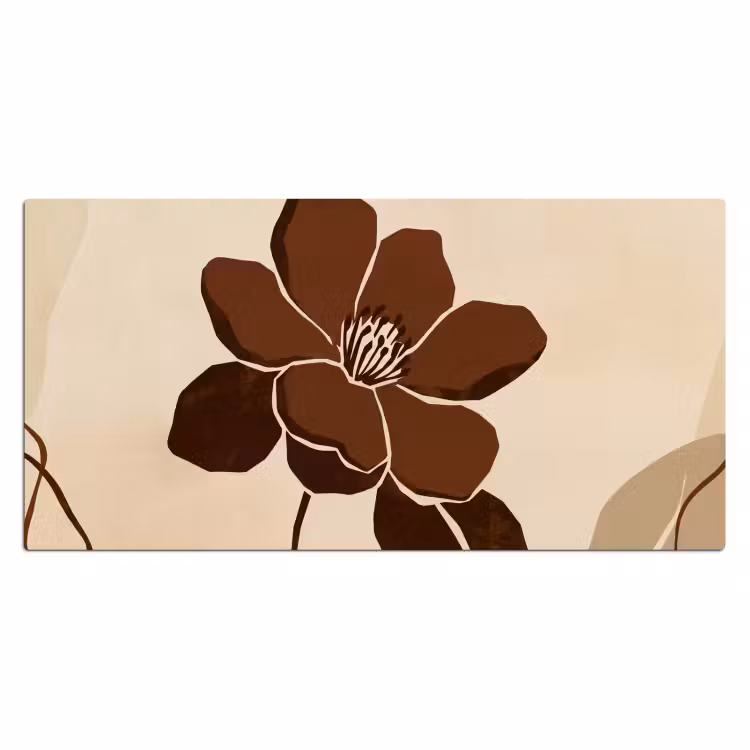 Bureau onderlegger - Bloemen - Abstract - Bruin — 2