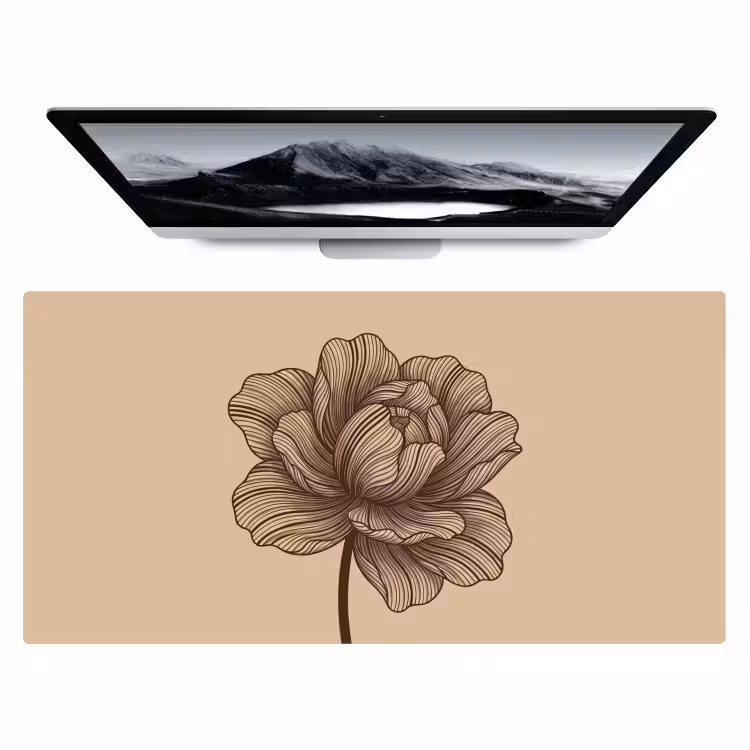 Bureau onderlegger - Bloemen - Abstract - Kunst