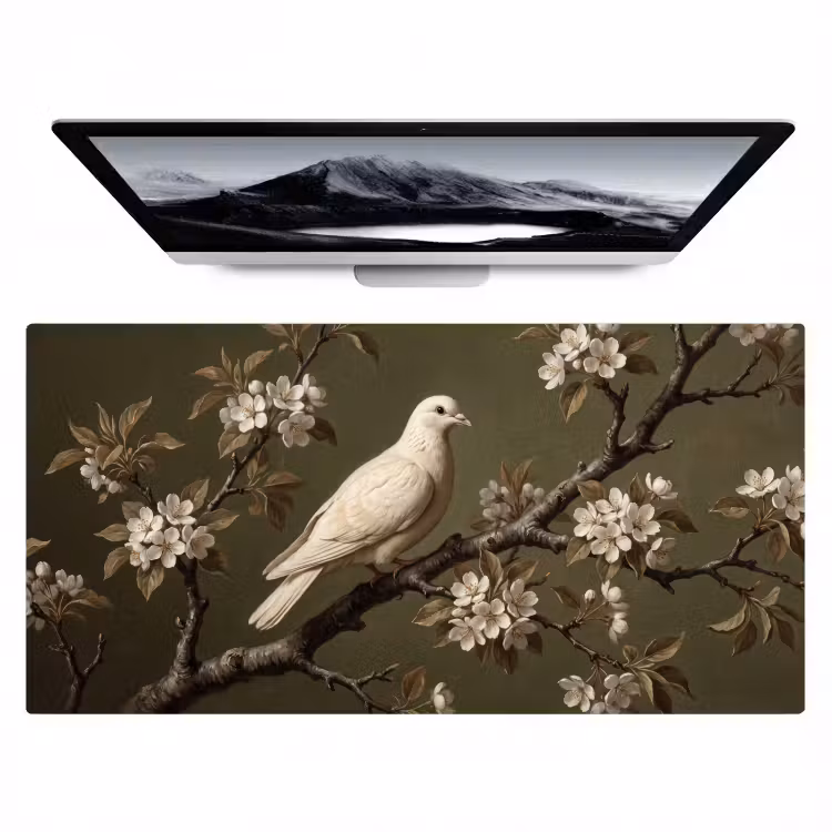 Bureau onderlegger - Dieren - Bloesem - Klassiek