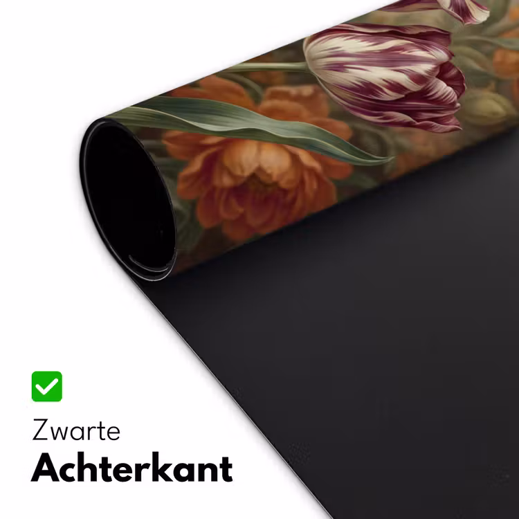 Bureau onderlegger - Tulpen - Paars-wit - Kunst — 5