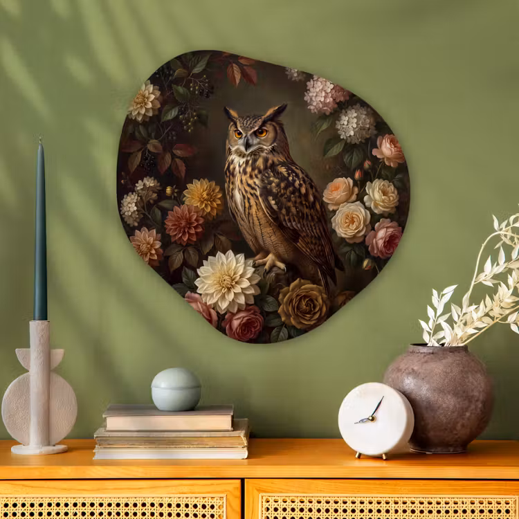 Organisch schilderij - Glas - Vogel - Dieren - Kunst — 2
