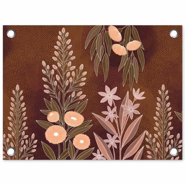 Tuinposter - Planten - Abstract - Bruin
