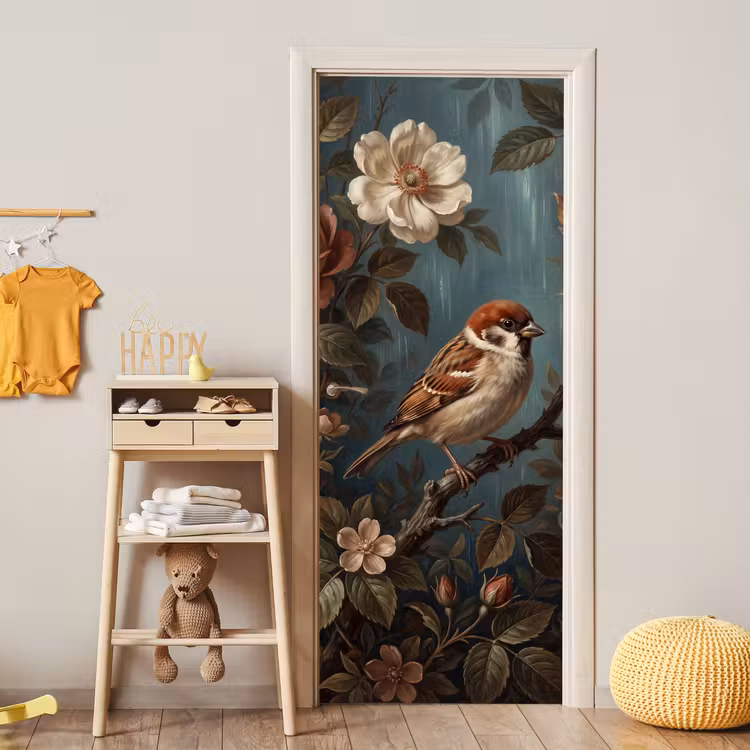 Deursticker - Vogel - Tak - Klassiek — 6