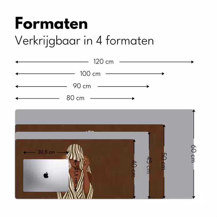 Bureau onderlegger - Vrouw - Patroon - Groen — 8