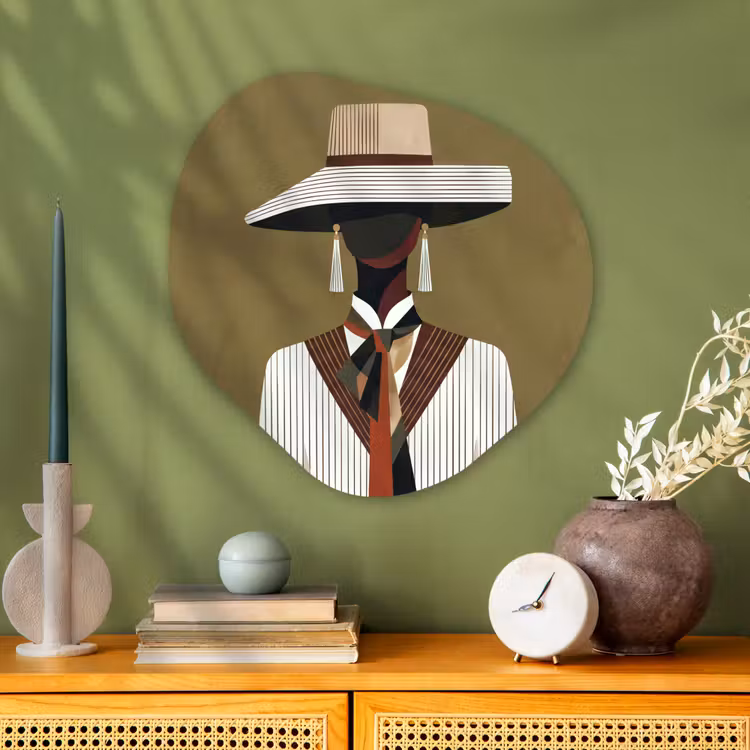 Organisch schilderij - Glas - Figuur - Modern - Kunst — 2