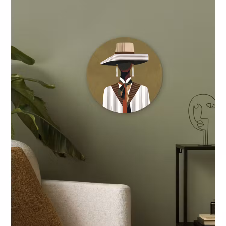 Wandcirkel - Glas - Figuur - Modern - Kunst — 3