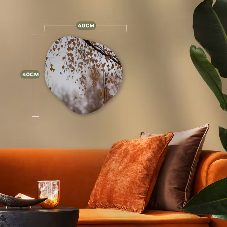 Organisch schilderij - Forex - Herfstblad - Natuur - Geel — 4