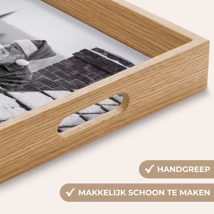Dienblad - Kerstman - Dak - Sneeuw — 5