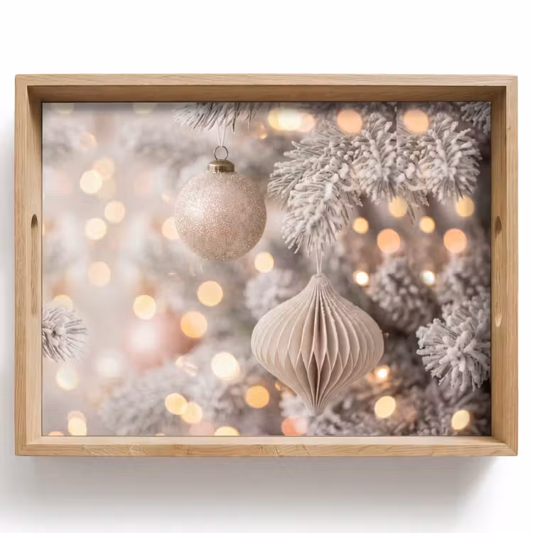 Dienblad - Kerstbal - Kerst - Goud — 1